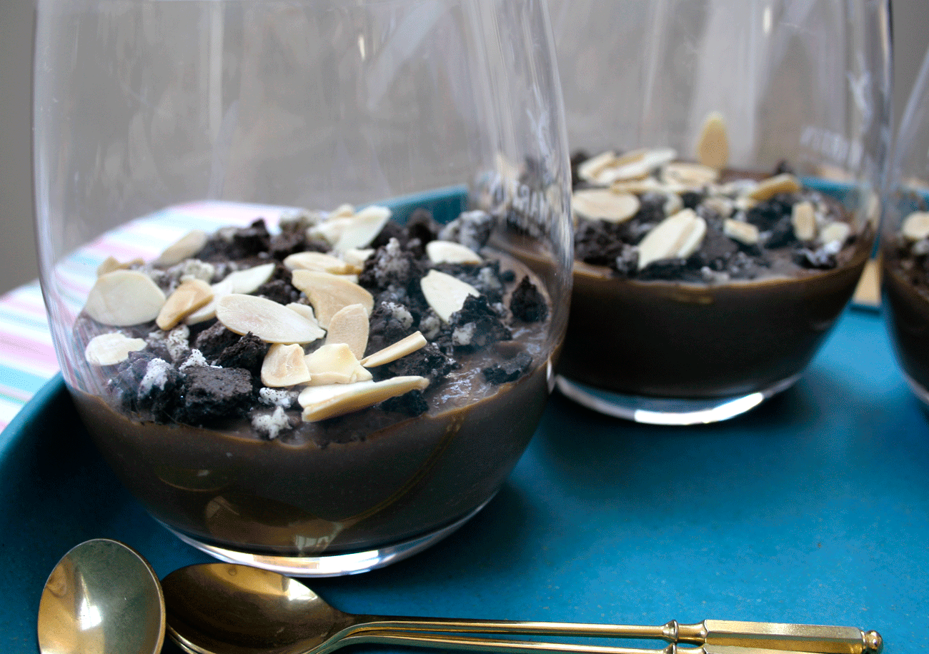 Chocolate Amaretto Puddings